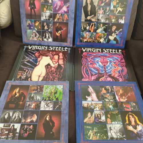 Virgin Steele The Marriage Of Heaven And Hell Part One & Two Vinyl signed limited edition