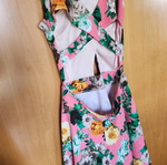 Floral dress used, pink, size XS, ideal for wedding or christening