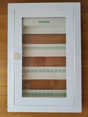 Geyer Electrical Panel Cover new, three rows 12 elements
