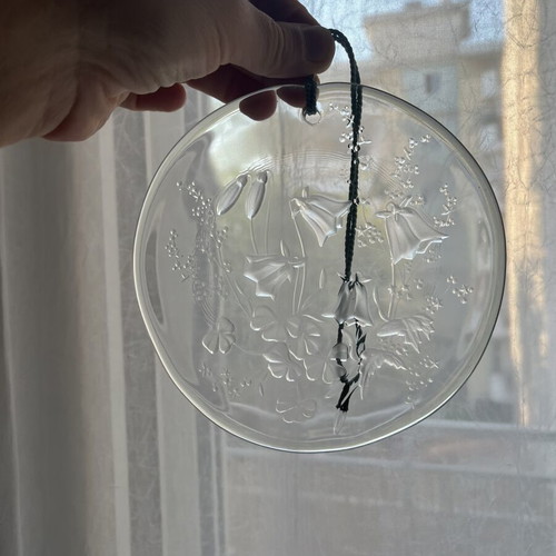 Vintage Wiesengrund crystal suncatcher, 15cm, Germany
