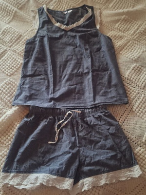 Esmara summer pajama set size S like new, blue