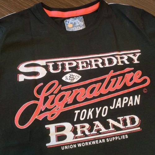 Superdry T-shirt black size XL like new