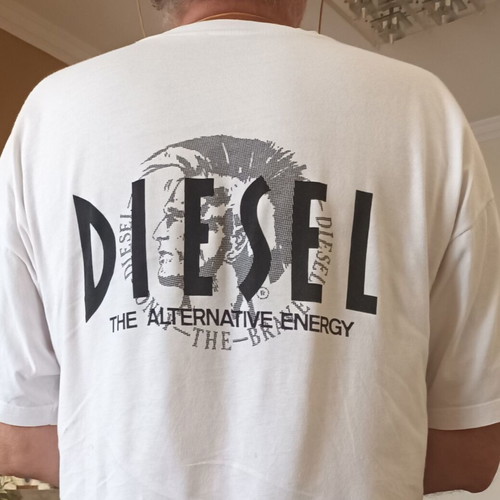 Vintage Diesel T-shirt 1995 new, Red Rooster concert design, size L, white