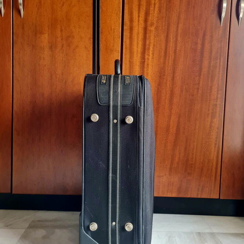 Pierre Cardin medium suitcase 24×43×66 cm with 2 wheels, black