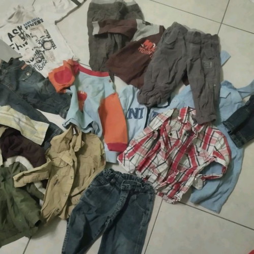 Baby clothes used, pack of 15 pieces for 1-1.5 years old