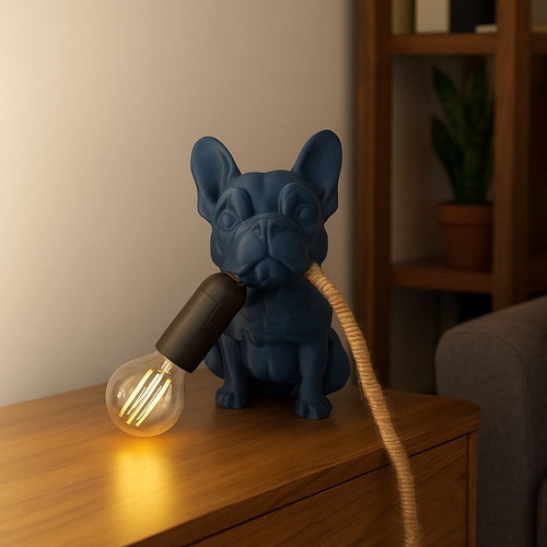 Bulldog Table Lamp new with custom color option