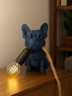 Bulldog Table Lamp new with custom color option