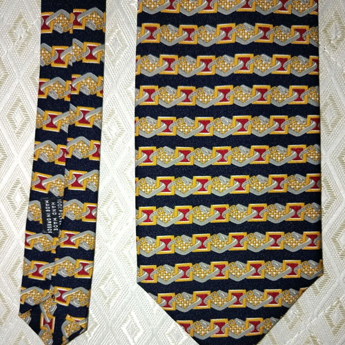 Giorgio tie like new, blue and gold