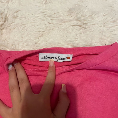 Morena Spain cropped blouse new, pink, size XS
