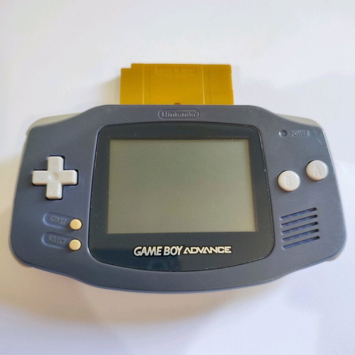 Game Boy Advance Nintendo Console used with Pokémon Gold cartridge