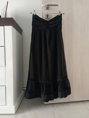 Strapless midi dress Vila new, black, size S