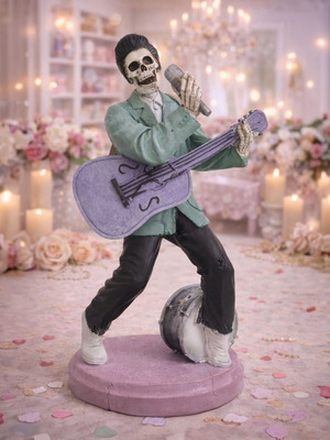 Decorative Gothic Rock Musician Figure new