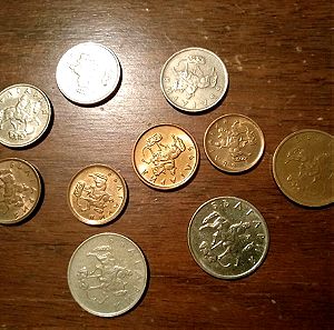 Lot με δέκα κέρματα Βουλγαρίας