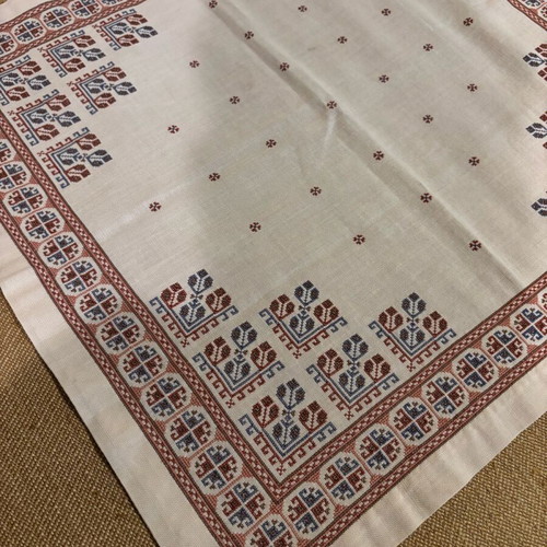 Handmade embroidery used
