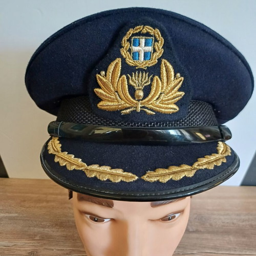 Greek Army Officer's Cap used, official uniform 1974-1978