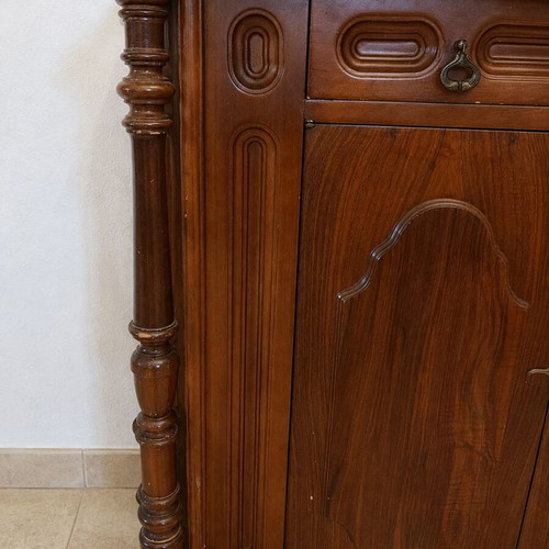 Classic style entrance furniture set with mirror and coat rack