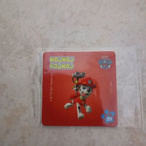 Paw Patrol Koukou Roukou sticker No 39 new