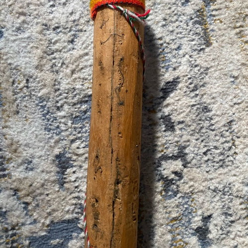 Wooden rain stick used musical instrument 70 cm