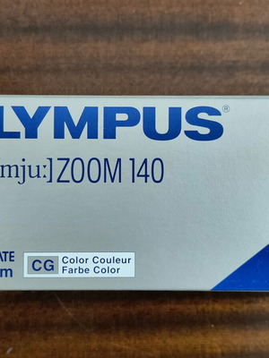 Olympus μ[mju:] Zoom 140 QD film camera new, champagne gold, sealed