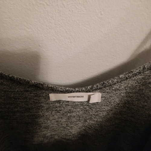 Women's Secret XL Grey Tank Top Like New with Mini Pom Poms