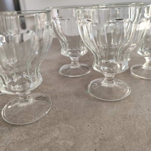 Vintage ice cream glasses, set of 6