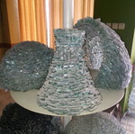 Handmade wall light composition like new