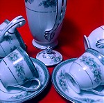  Σερβίτσιο του καφέ  (εσπρέσσο,ελληνικό)  Noritake "Bristol" Japan bone china 1954 -1962.
