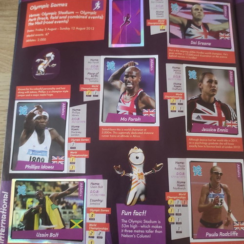 Panini album Olympic Games 2012 London used