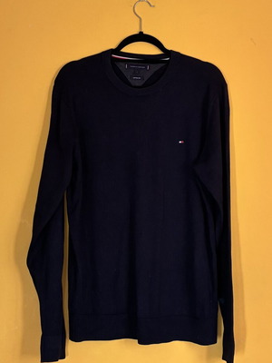 Tommy Hilfiger Core Solid πλεκτό με στρογγυλή λαιμόκοψη σε navy, μέγεθος L