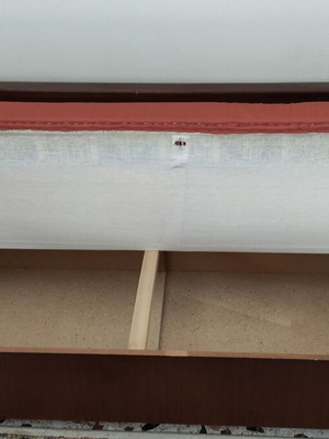 Sofa bed used with storage space