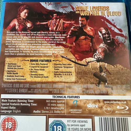 Spartacus Blu-Ray like new, all seasons on 14 discs