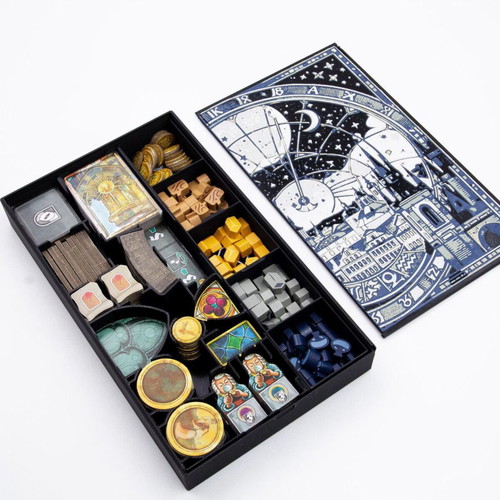 Orloj Board Game Organizer New 3D Printed Insert with Thematic Lids