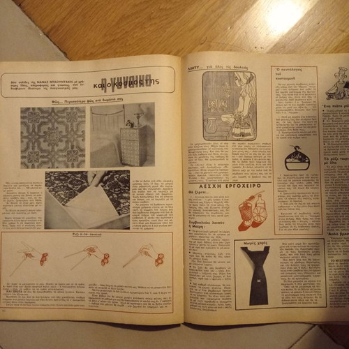 Old magazine used without cover