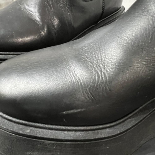 Karl Lagerfeld leather boot original calf-high like new, size 36, black
