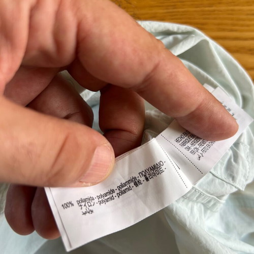 Zara Oversized Technical Fabric Shirt, pale green L