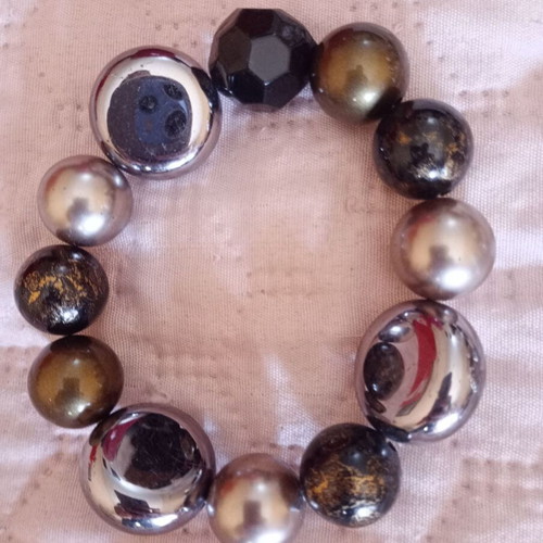 Abel & Lula bracelets used, set of 4, red and brown