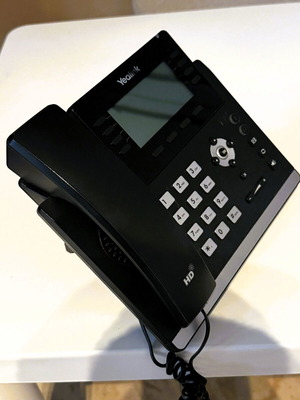 Yealink SIP-T43U επαγγελματικό IP τηλέφωνο γραφείου σαν καινούργιο, μαύρο