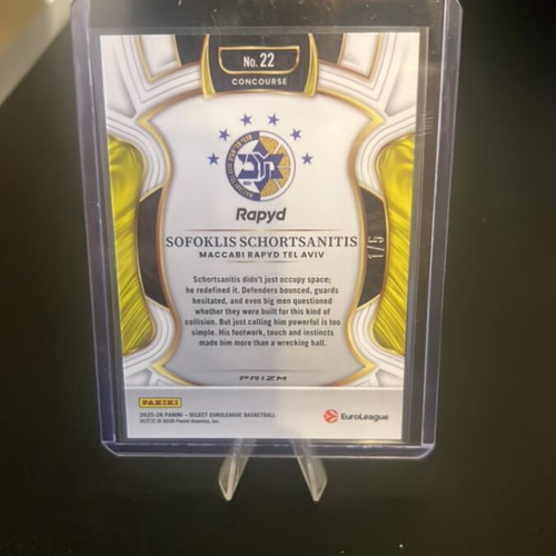 Sofoklis Skortsanitis Select Maccabi Tel Aviv Euroleague card new