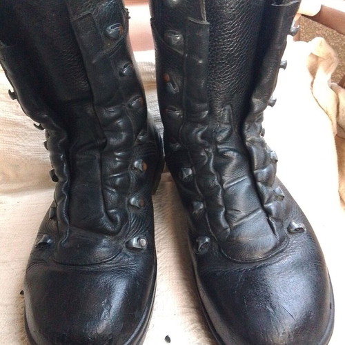 Leather boots used, size 41, black