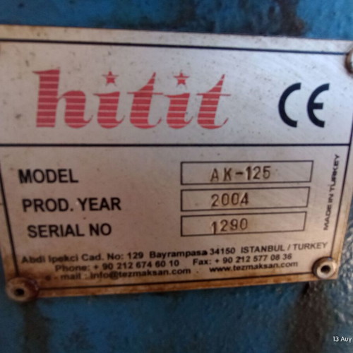 Used workshop equipment from fireplace manufacturing closure