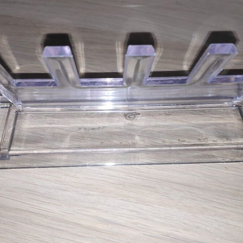 Cosmetic and amenities holder like new, transparent plexiglass