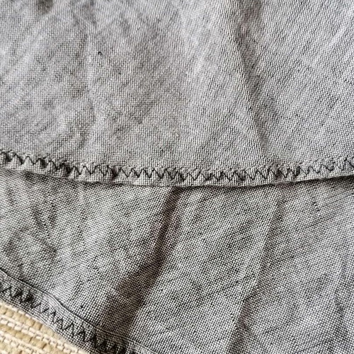 H&M linen cotton skirt like new, size L/XL, gray