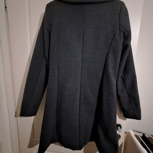 Women's charcoal coat like new, wool, Made in Italy
