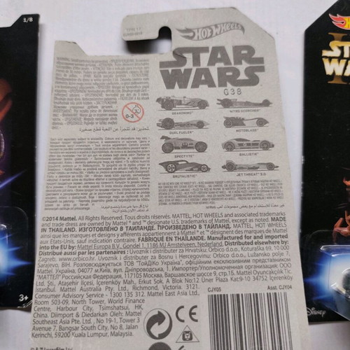 Hot Wheels Star Wars set of 8 cars new, collectible 1/64 scale