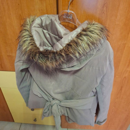 Bsb jacket like new with belt, green, size XS