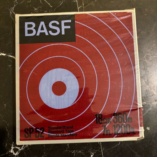 BASF SP52 tape for reel-to-reel player new, sealed