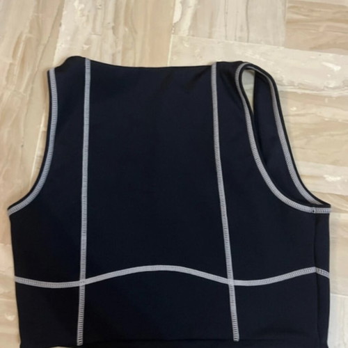 Juicy Couture crop top, size S, black, slim fit