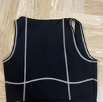 Juicy Couture crop top, size S, black, slim fit