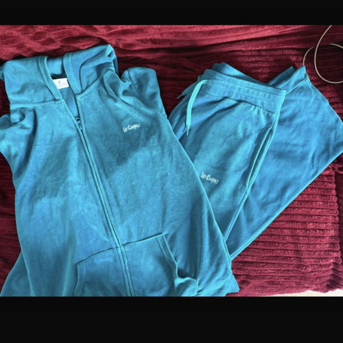 Lee Cooper velour set like new, turquoise, size M