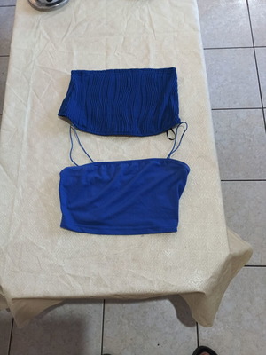 Shein blue crop tops set size XS like new